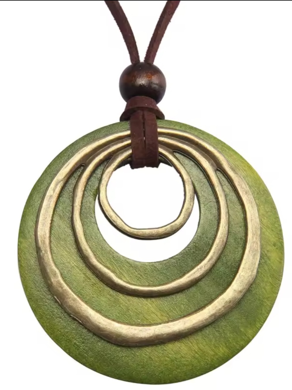 Bohemian Harmony Circle Pendant Necklace - Picture 4 of 6